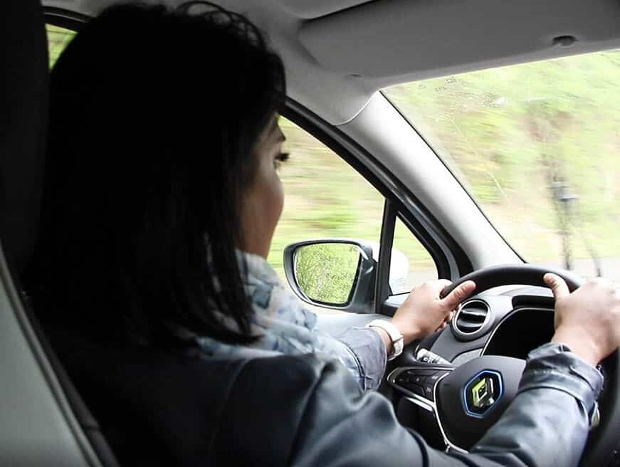 Renault ZOE Probefahrt mit Sarah Jane