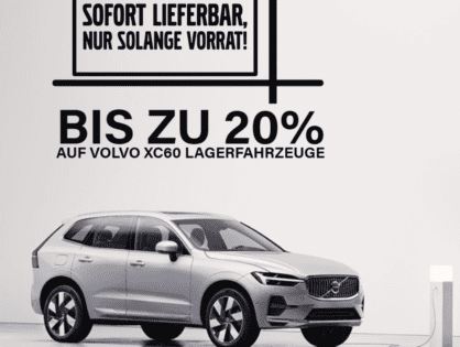 20% Rabatt auf Volvo XC60 Lagerfahrzeuge