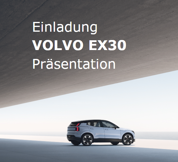 Einladung Präsentation Volvo EX30